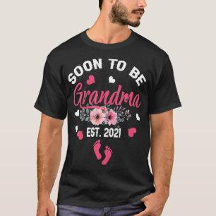 Camiseta Pronto Ser La Abuela 2021 Invitación De Embarazo M