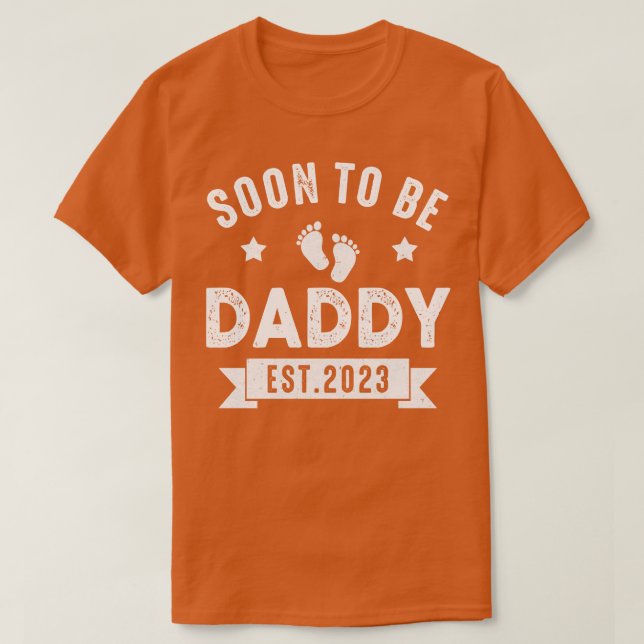 Camiseta Pronto Ser Papi 2023 Padre Día Primero Papá (Diseño del anverso)