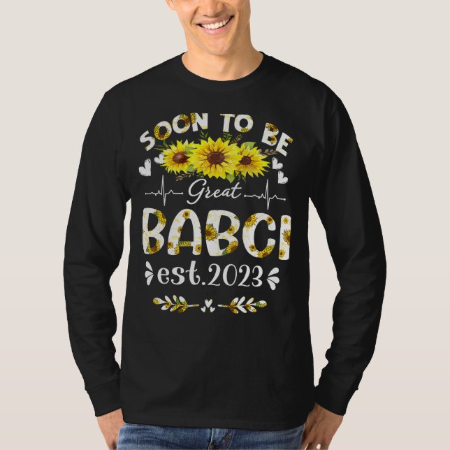 Camiseta Pronto será el día de las madres girasoles de Babc (Anverso)