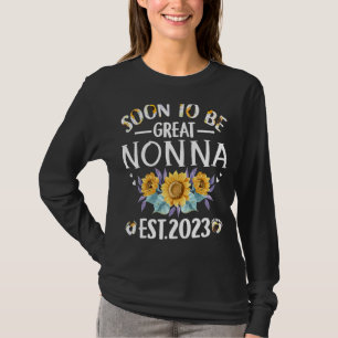 Camiseta Pronto será el gran Día de la Madre Girasol Nonna