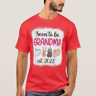 Camiseta Pronto será la abuela 2022 primera vez en el día d