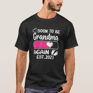 Camiseta Pronto será la abuela de nuevo 2023 Día de la Madr