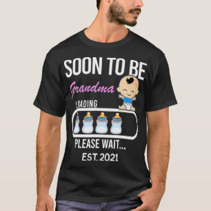 Camiseta Pronto Será La Abuela EST 2021 2020 Regalo Tee Fun