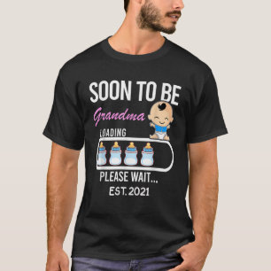 Camiseta Pronto Será La Abuela EST 2021 2020 Regalo Tee Fun
