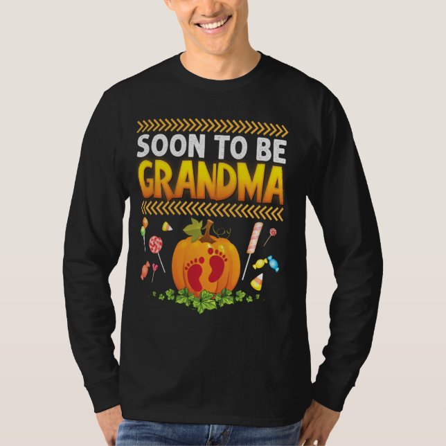 Camiseta Pronto Será La Pequeña Huella De La Abuela (Anverso)