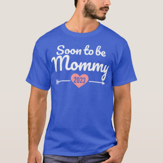 Camiseta Pronto será mamá 2023 para invitación de embarazo