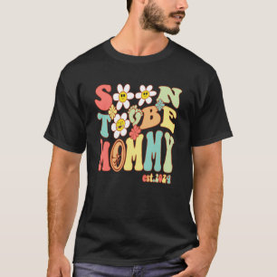 Camiseta Pronto Será Mamá De Groovy 2024