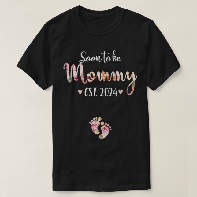 Camiseta Pronto será mamá más. 2024 para mamá embarazada an (Diseño del anverso)