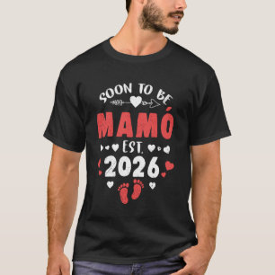 Camiseta Pronto será Mamo Est 2026 Ascendida a Abuela 26