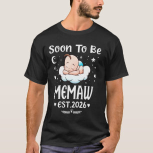 Camiseta Pronto será Memaw EST. 2026 Día de la Madre Corazó