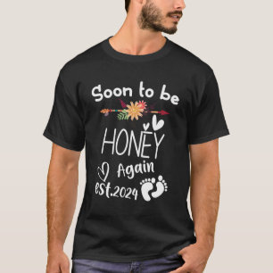 Camiseta Pronto Será Miel De Nuevo Est2024 Baby Shower Preg