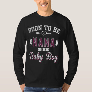 Camiseta Pronto será Nana de un hermoso bebé de madre D