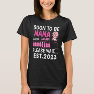 Camiseta Pronto Será Nana Otra Vez Chica De Baby Shower El