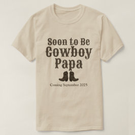 Camiseta Pronto será un chico de vaca papá Invitación bebé