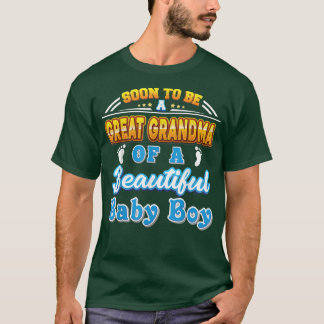 Camiseta Pronto Será Una Gran Abuela De Un Hermoso Niño.