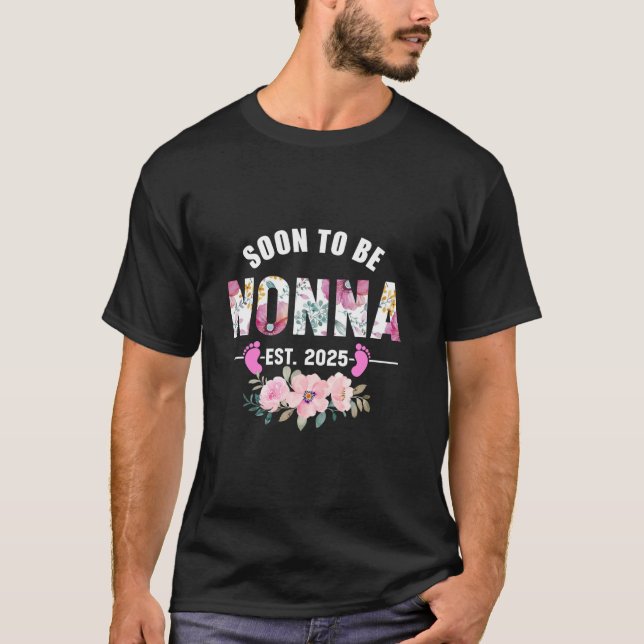 Camiseta Pronto serán los regalos de Nonna 2025 Nueva abuel (Anverso)
