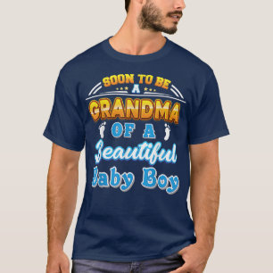 Camiseta Pronto Seré La Abuela De Un Hermoso Niño Padre