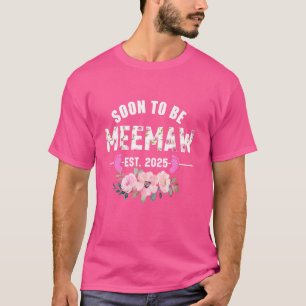 Camiseta Pronto seré Meemaw Est 2025 Regalos Primera vez Ab