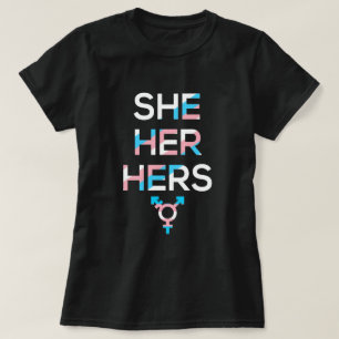 Camiseta Pronunció su símbolo del Orgullo Transgénero MT