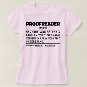 Camiseta Proofreader Noun Funny Grammar Examinador Geek
