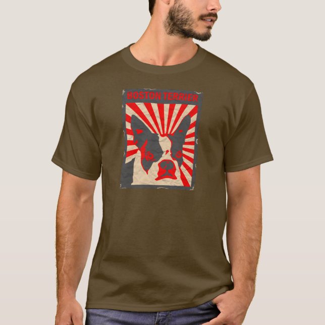 Camiseta Propaganda Boston Terrier (Anverso)