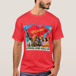Camiseta Propaganda de Corea del Norte