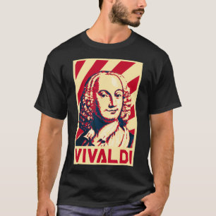 Camiseta Propaganda de la música retro Antonio Vivaldi