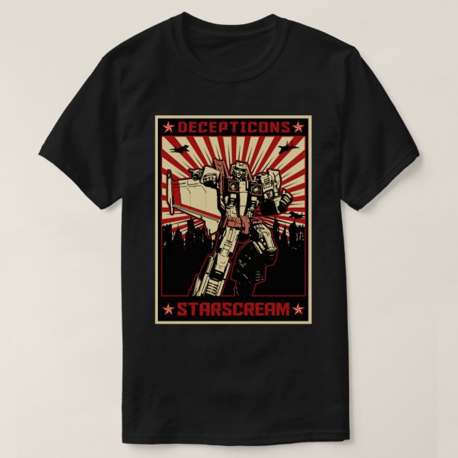 CAMISETA PROPAGANDA DE STARSCREAM (Diseño del anverso)