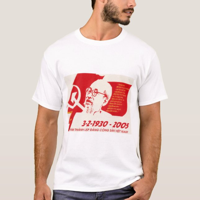Camiseta Propaganda del 75 aniversario del Fiesta comunista (Anverso)