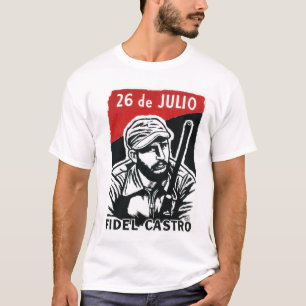 Camiseta Propaganda del Movimiento Revolución Cubana Fidel 
