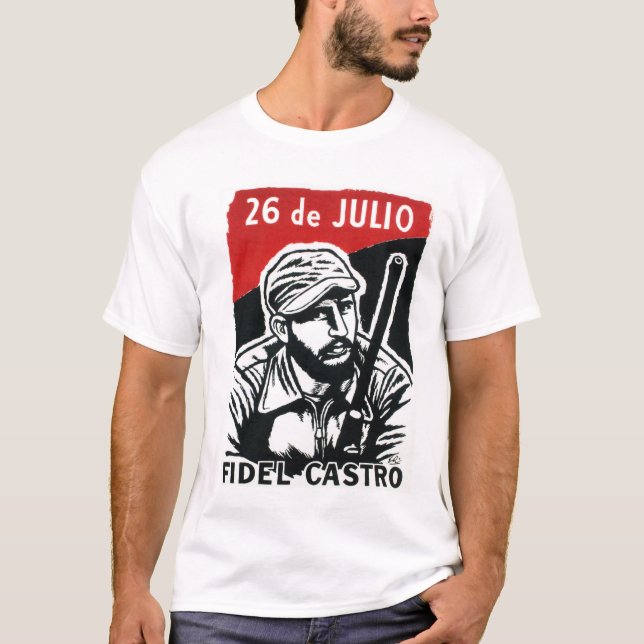 Camiseta Propaganda del Movimiento Revolución Cubana Fidel  (Anverso)