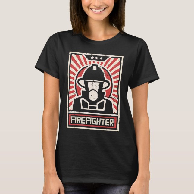 Camiseta Propaganda  Fire Department & Fire Fighter Firefig (Anverso)