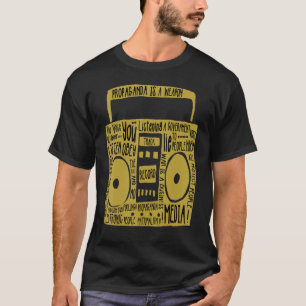 Camiseta Propaganda Graffiti de los medios de comunicación 
