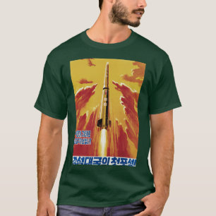 Camiseta Propaganda norcoreana lanza nuestro satélite