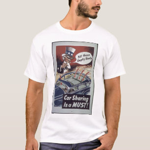 Camiseta Propaganda WW1 de la distribución de coche del t