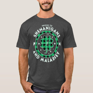 Camiseta Propenso A Los Shenanigans Y El Día De Los Padres 