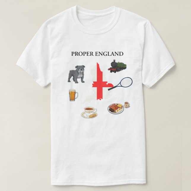 Camiseta PROPER ENGLAND Basic (Diseño del anverso)