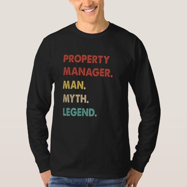 Camiseta Property Manager Man Myth Legend  1 (Anverso)