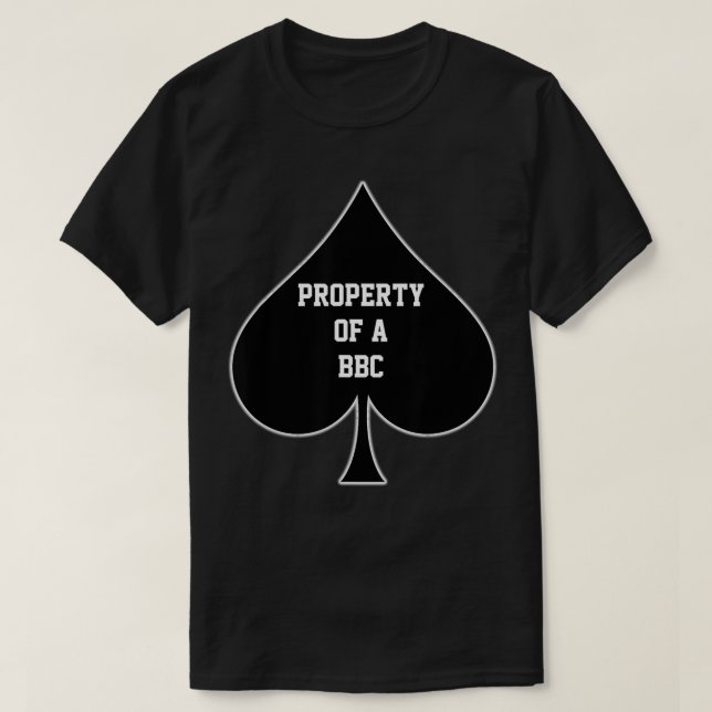 Camiseta Property Of A BBC Queen Of Spades  (Diseño del anverso)