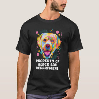 Camiseta Propiedad Black Lab Departamento Dog Tema Labrador