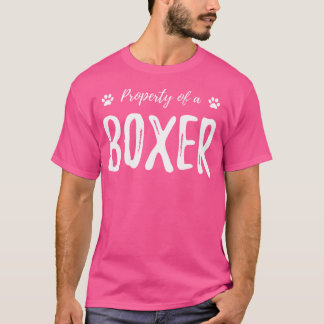Camiseta Propiedad De Boxer Funny Perros Amantes De Gif