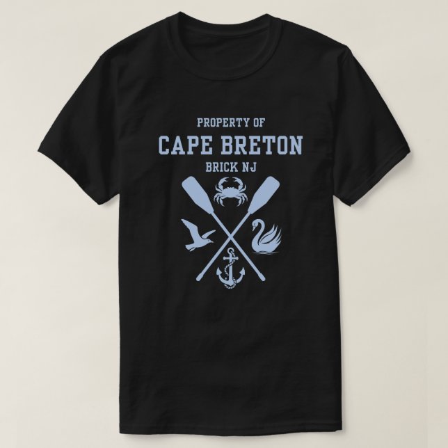 Camiseta Propiedad de Cape Breton  (Diseño del anverso)