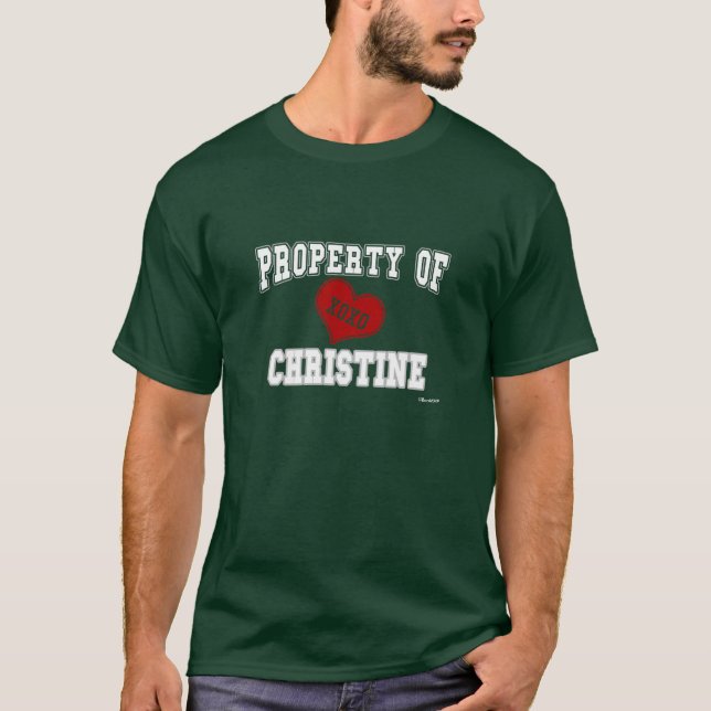 Camiseta Propiedad de Christine (Anverso)