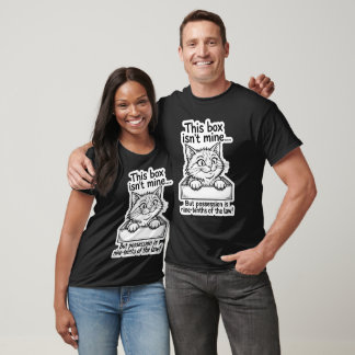 Camiseta Propiedad de Gato Caja