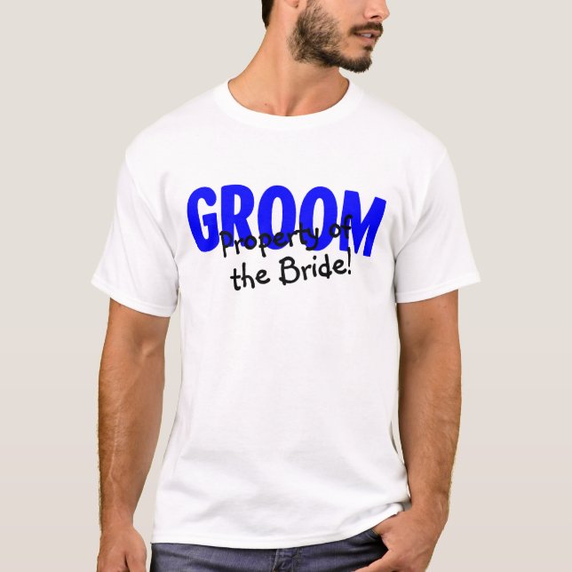 Camiseta Propiedad De Groom De La Novia (Anverso)