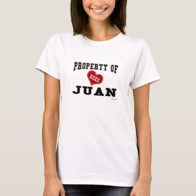 Camiseta Propiedad de Juan (Anverso)