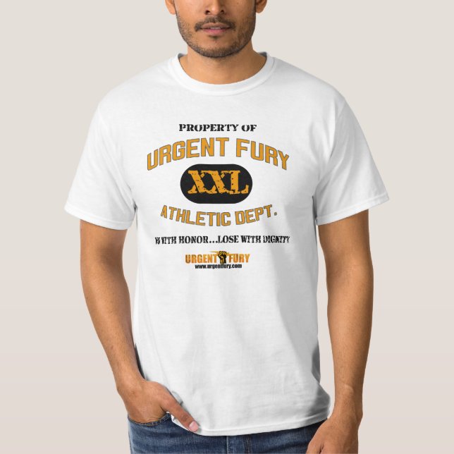 Camiseta Propiedad de la furia urgente (Anverso)