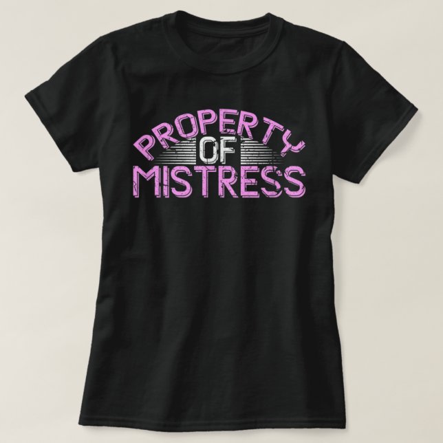 Camiseta Propiedad De La Mía Roleplay Sumissive BdsmKinky (Diseño del anverso)