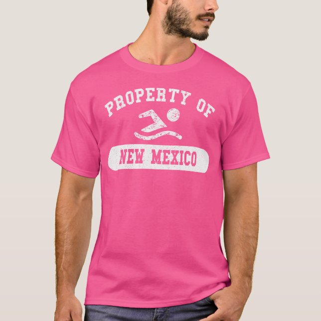 Camiseta Propiedad De La Natación En Nuevo México (Anverso)