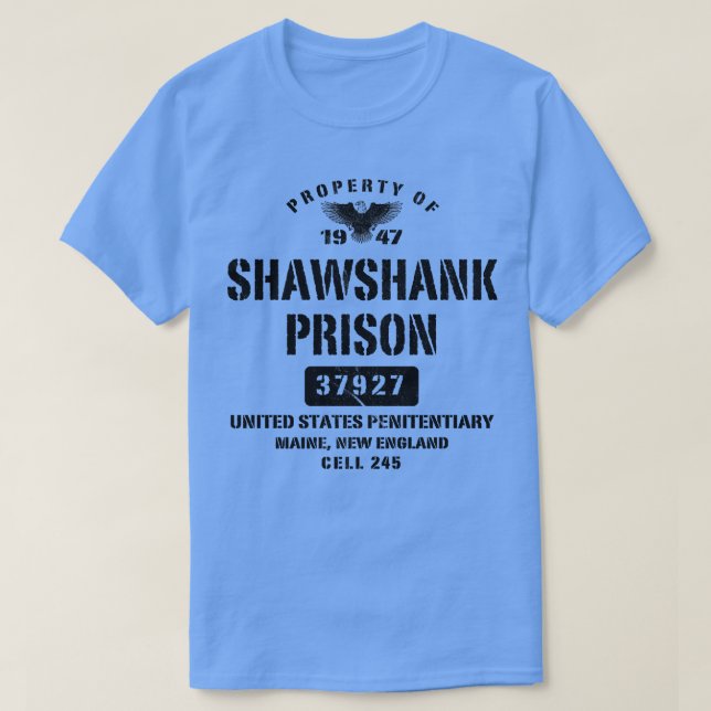 Camiseta Propiedad De La Prisión De Shawshank (Diseño del anverso)